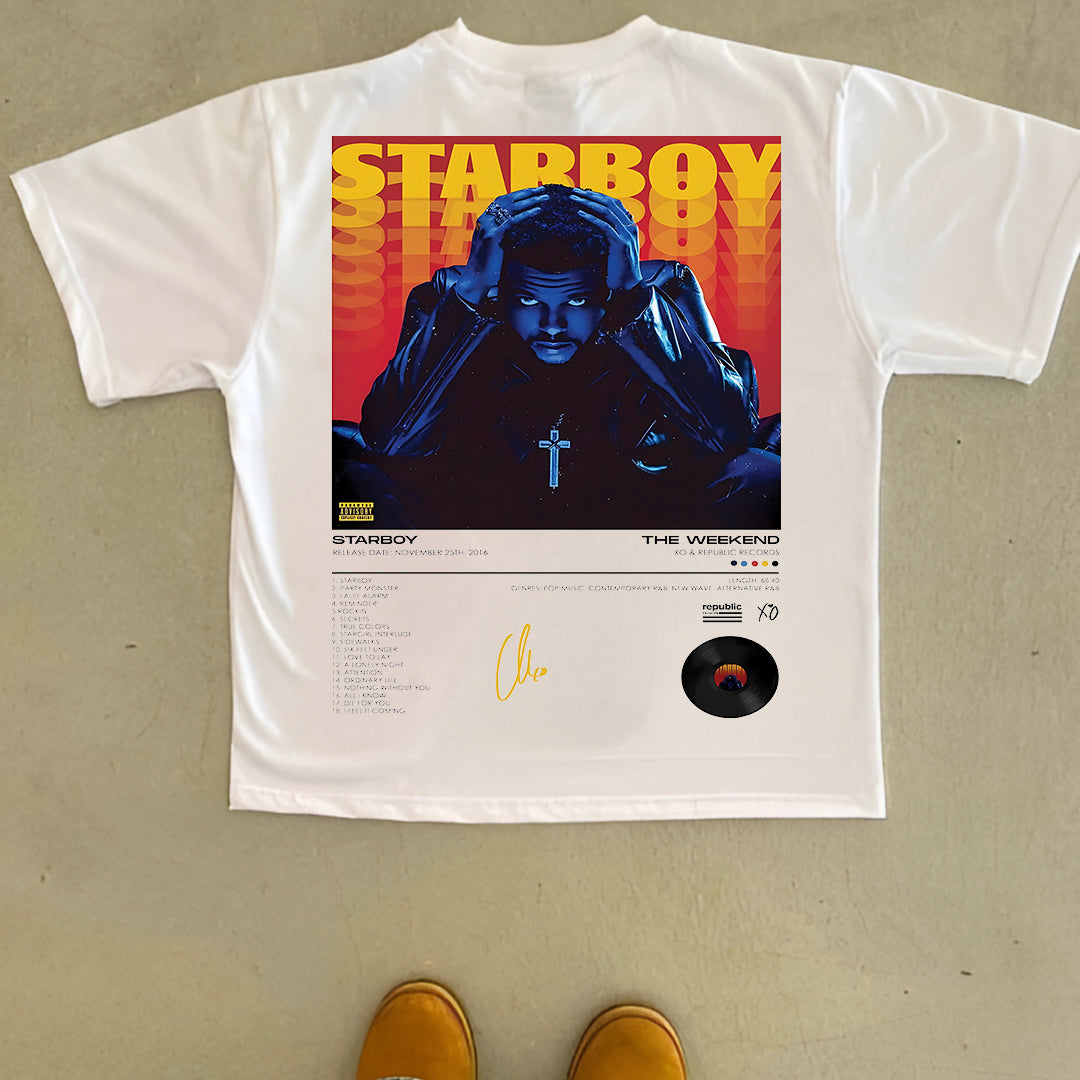 Starboy Needs His Stargirl – The Weeknd Oversized Tee