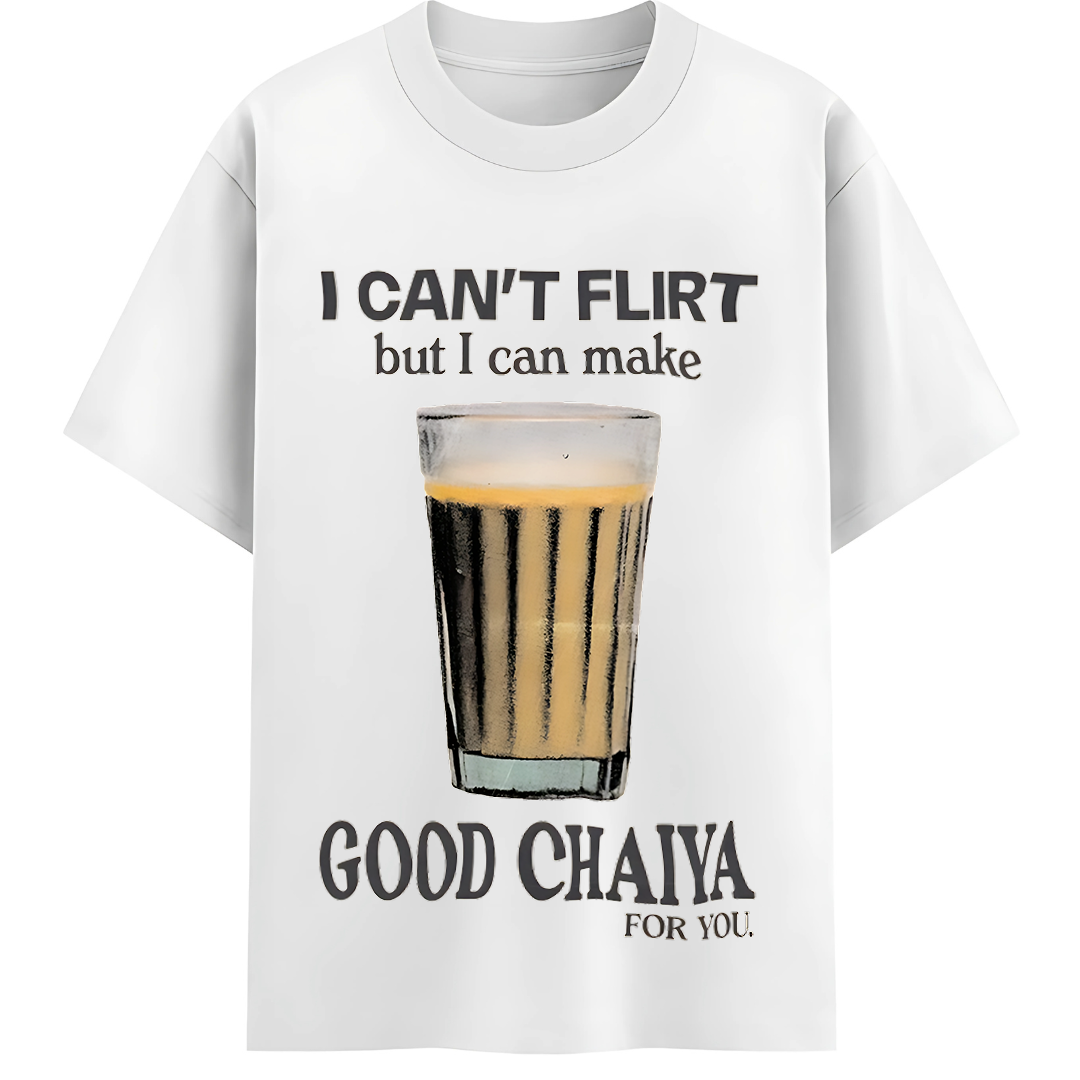 Flirt Fail, Chai Win" Tee