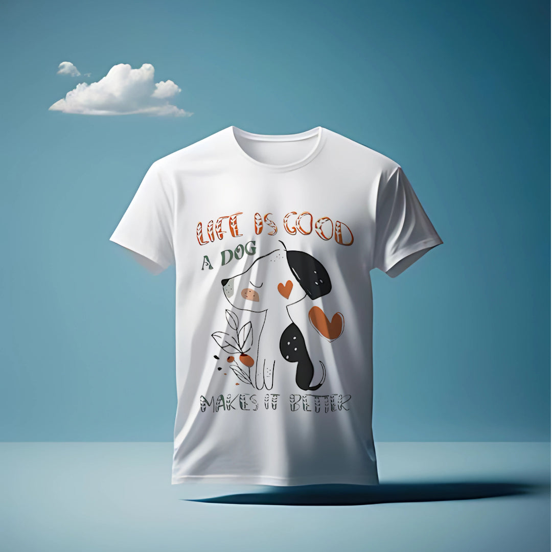 Life Is Good, But Dogs Make It Better Tee