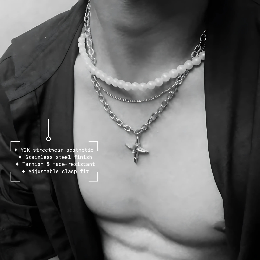 Y2K Star Necklace