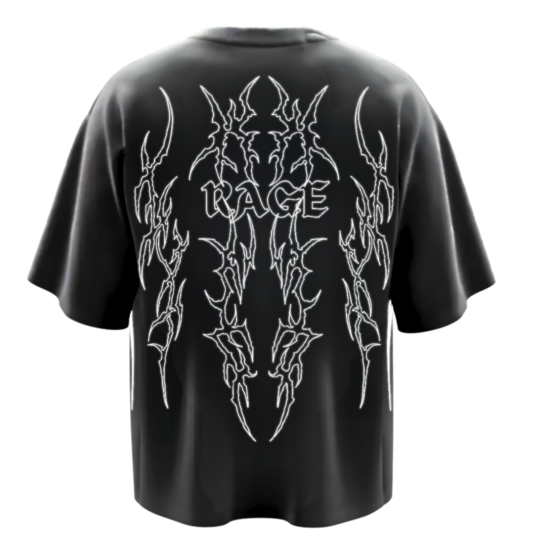 "RAGECORE" oversized tee