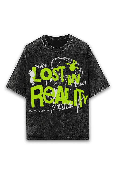 Lost in Reality Oversized Graphic T-Shirt