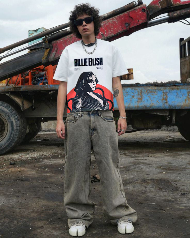 "Billie Unfiltered – Oversized Statement Tee"