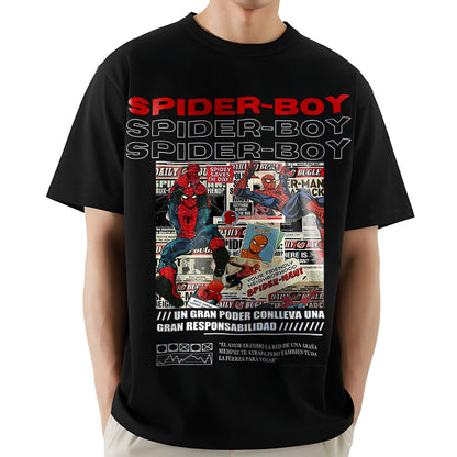 "SPIDER-BOY – Vintage Comic Oversized Tee"