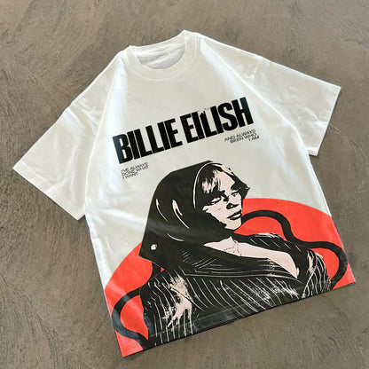 "Billie Unfiltered – Oversized Statement Tee"
