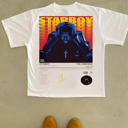 Starboy Needs His Stargirl – The Weeknd Oversized Tee