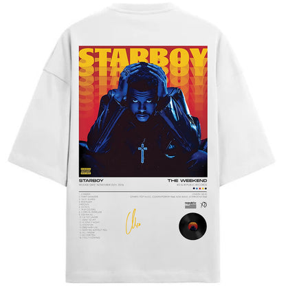 Starboy Needs His Stargirl – The Weeknd Oversized Tee