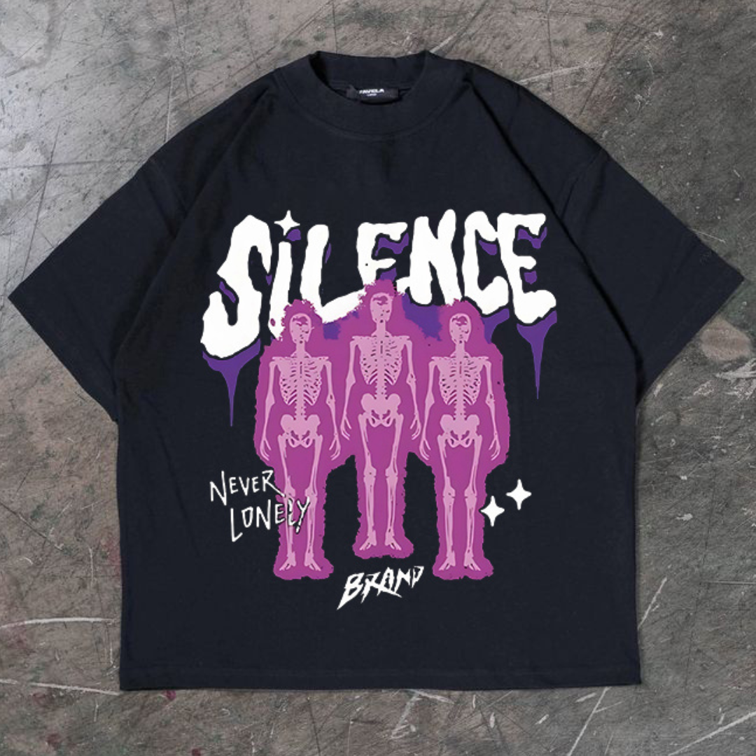 "Silence Reaper" Oversized Graphic Tee