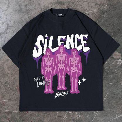 "Silence Reaper" Oversized Graphic Tee