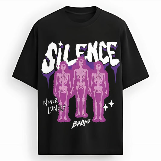 "Silence Reaper" Oversized Graphic Tee