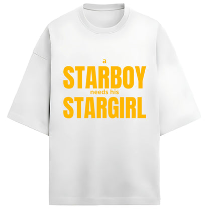 Starboy Needs His Stargirl – The Weeknd Oversized Tee