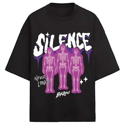 "Silence Reaper" Oversized Graphic Tee