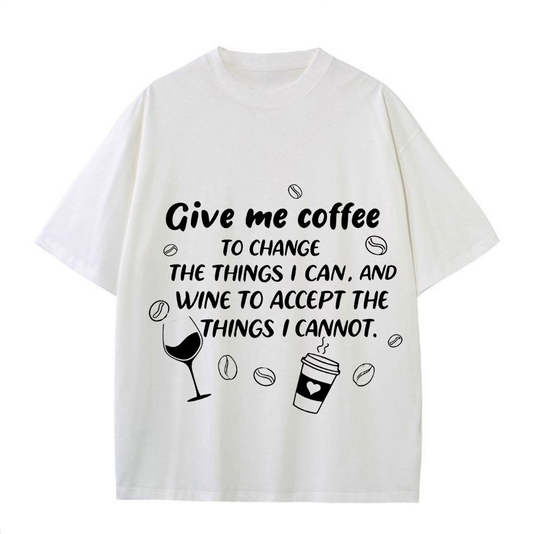 Caffeine & Cabernet – The Survival Plan Tee
